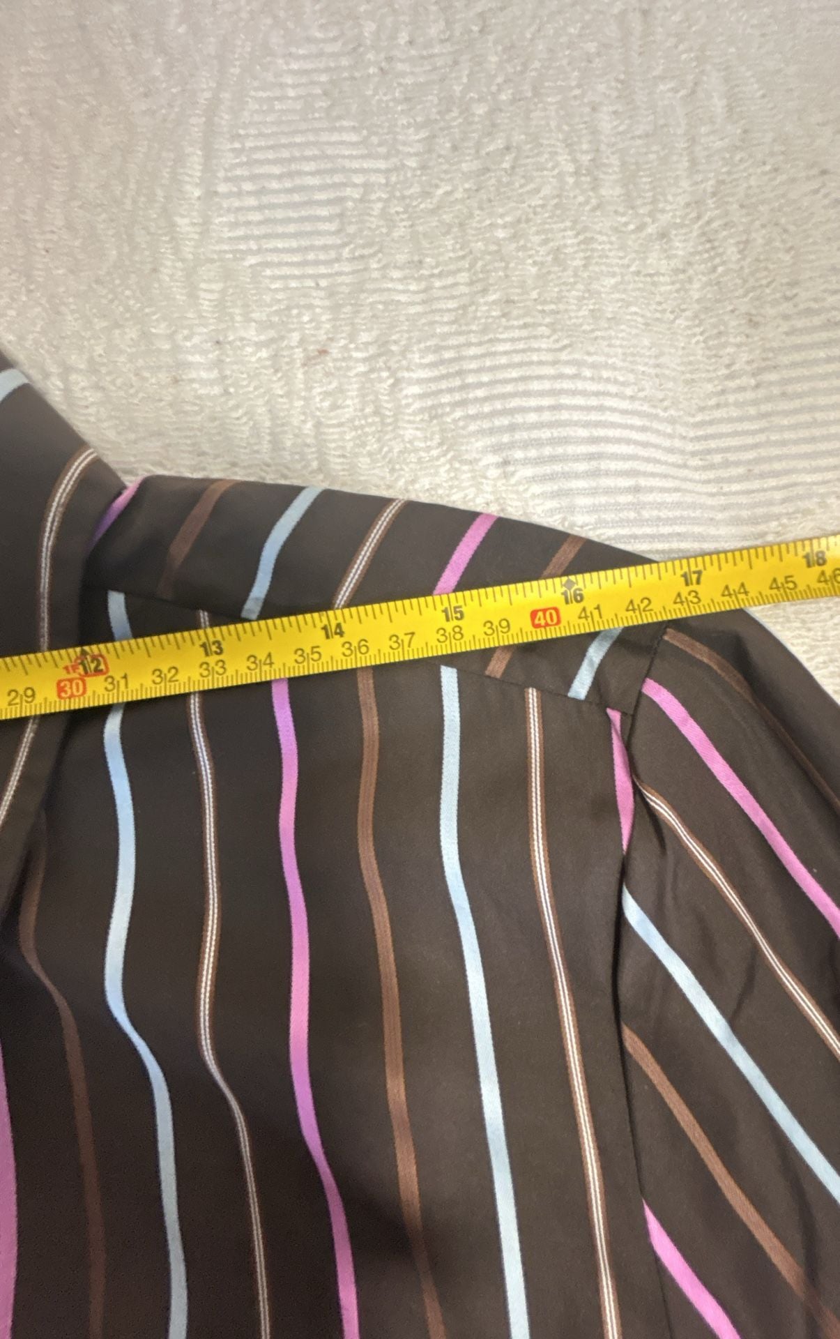 Faginable Brown Purple Striped Dress Shirt Size L New With Tags (324) 8