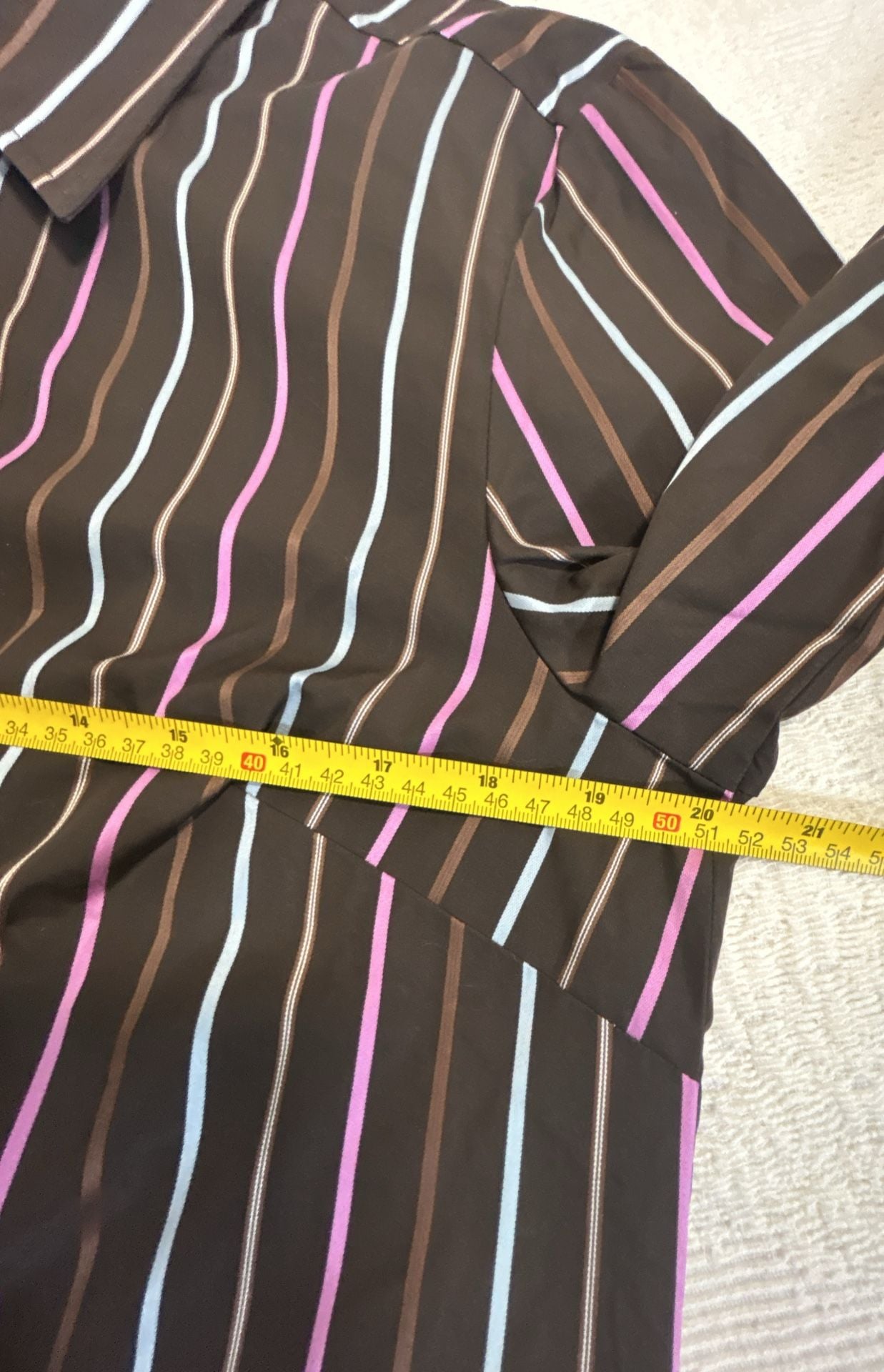 Faginable Brown Purple Striped Dress Shirt Size L New With Tags (324) 9