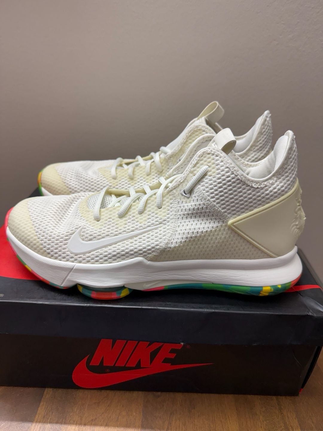 Nike LeBron Witness IV Fruity Pebbles White Multi Camo Basketball 2