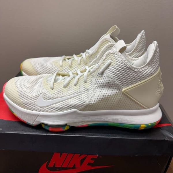 Nike LeBron Witness IV Fruity Pebbles White Multi Camo Basketball