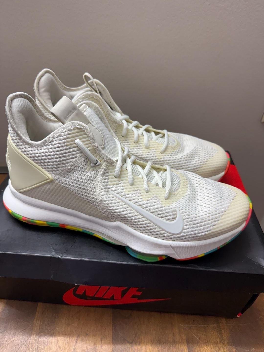 Nike LeBron Witness IV Fruity Pebbles White Multi Camo Basketball 4