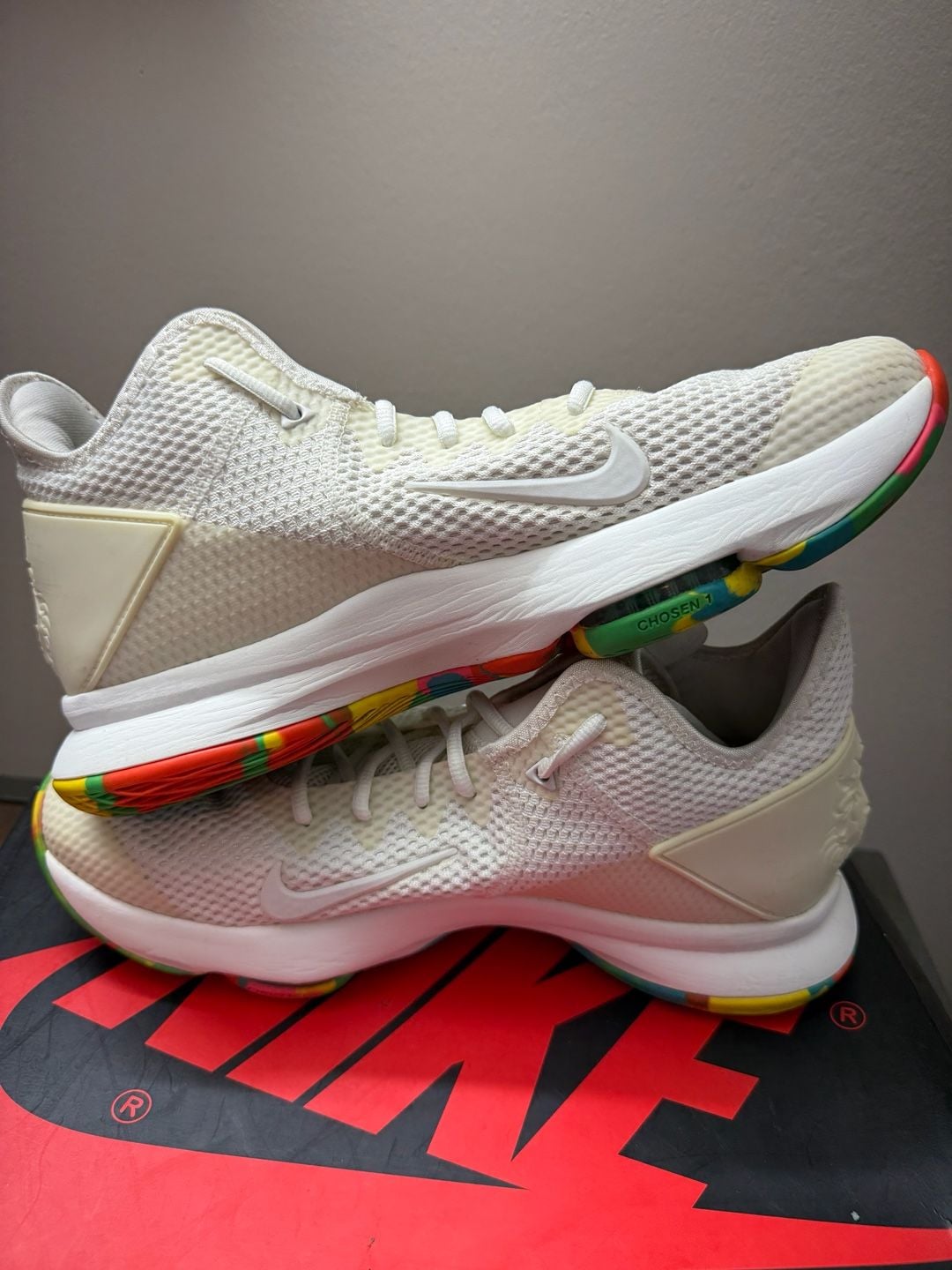 Nike LeBron Witness IV Fruity Pebbles White Multi Camo Basketball 6