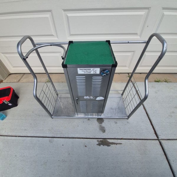 TravisMathew Branded Metal Locker Display Storage Unit