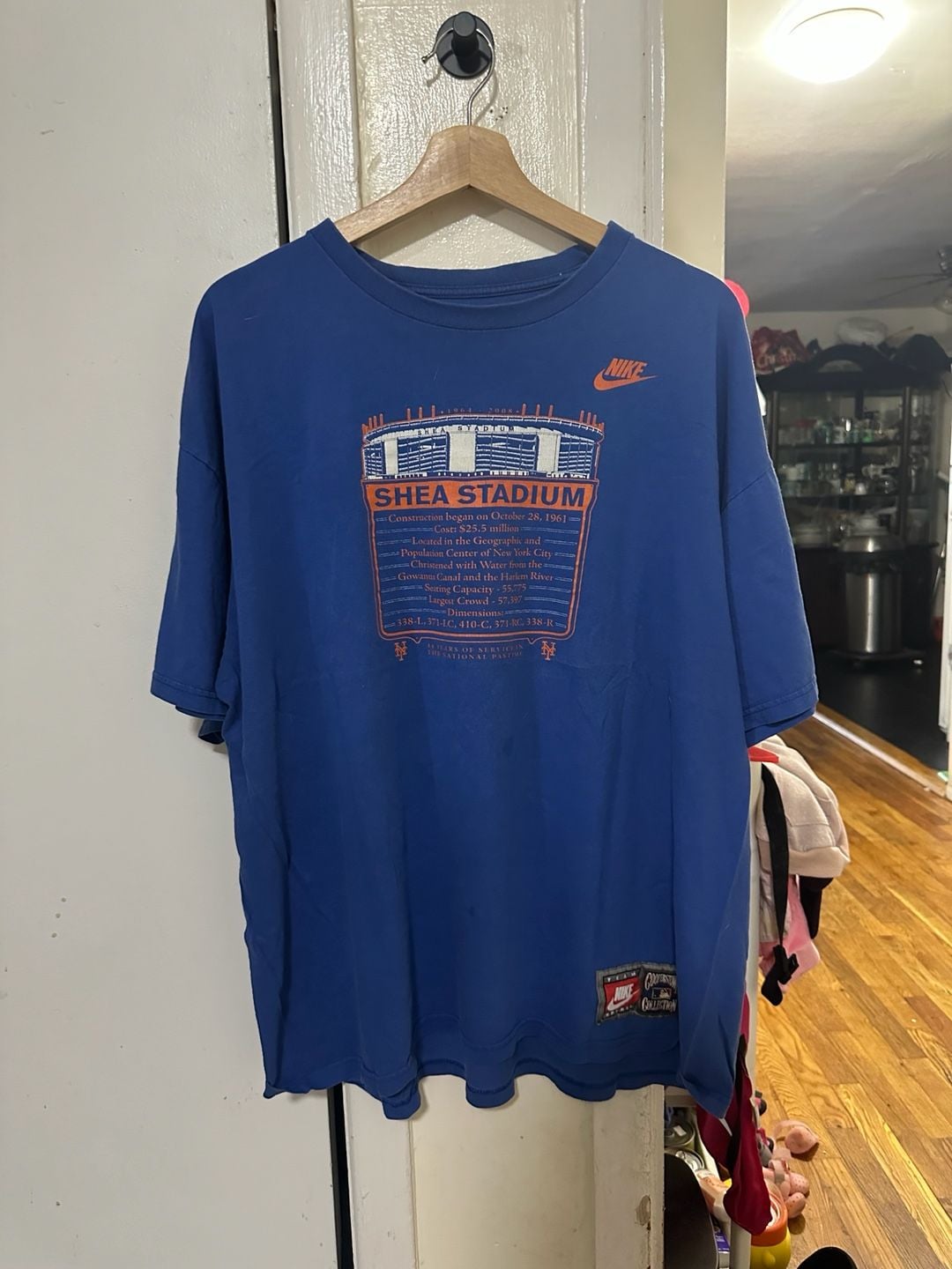 Nike Shea Stadium T-Shirt Blue Cooperstown Collection 2