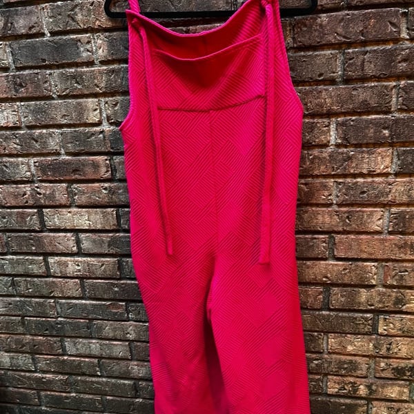 Suit Yourself Adjustable Strap Jumpsuit in Pink,