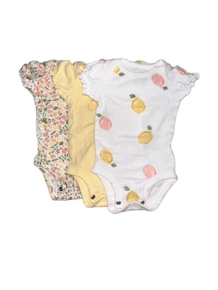 Baby Bodysuits Lot of 3 Newborn Size 0M 4