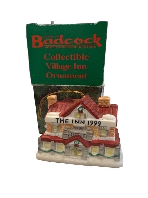 Vintage Badcock Home Furnishing Centers 2 Collectible Ornaments Lot 3