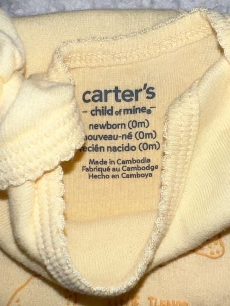 Baby Bodysuits Lot of 3 Newborn Size 0M 3