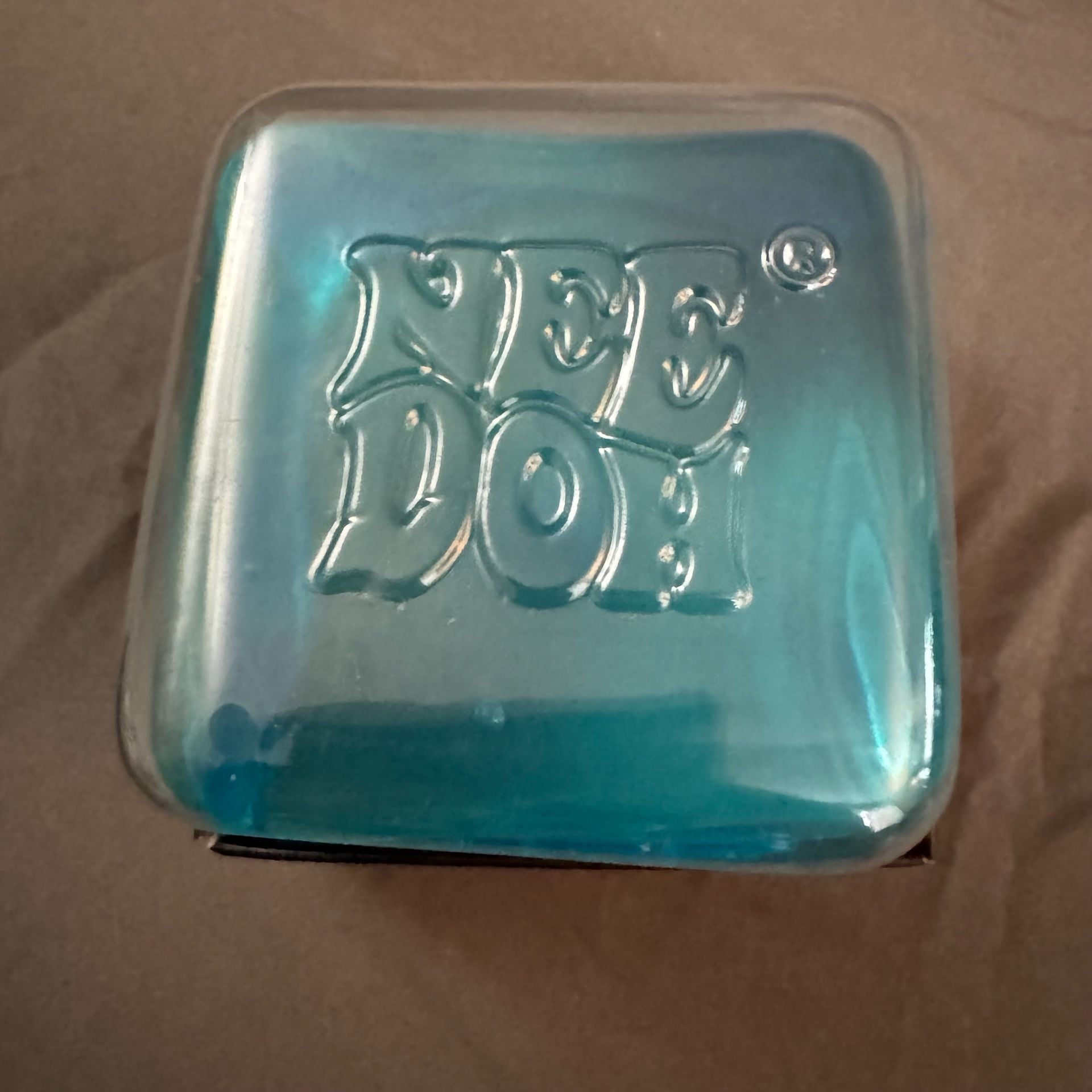Schylling Nee Doh Nice Berg Blue Squishy Ice Block TOY 3
