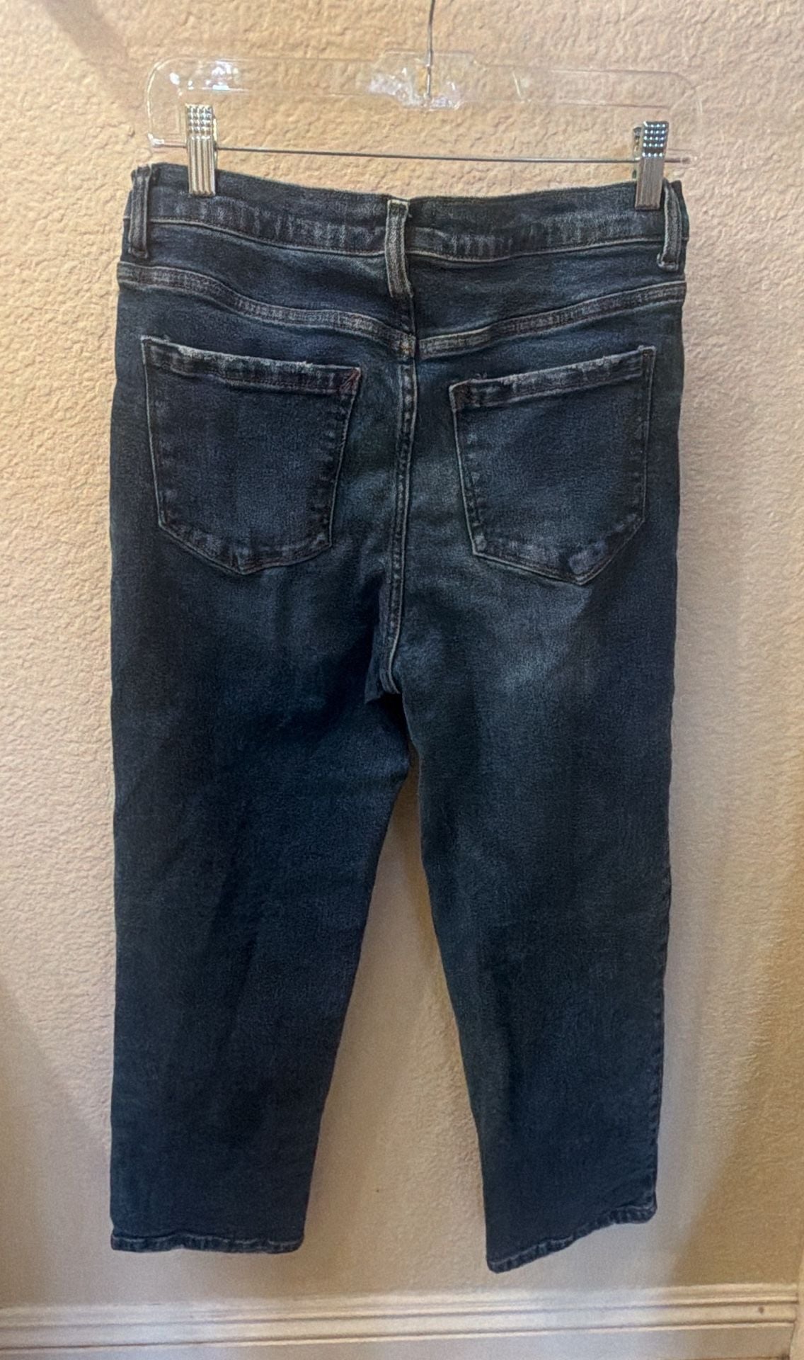 Kensie Jeans The Ella High Rise Straight Size 10/30 Dark Wash Denim 3