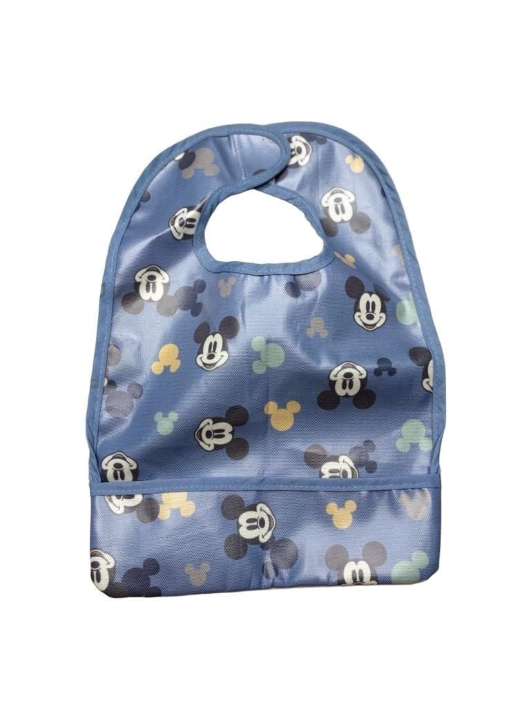 Disney Bum-kins Mickey Mouse Super Bib w/FoodCatcher Pouch 6-24 Months 2 Pack 1