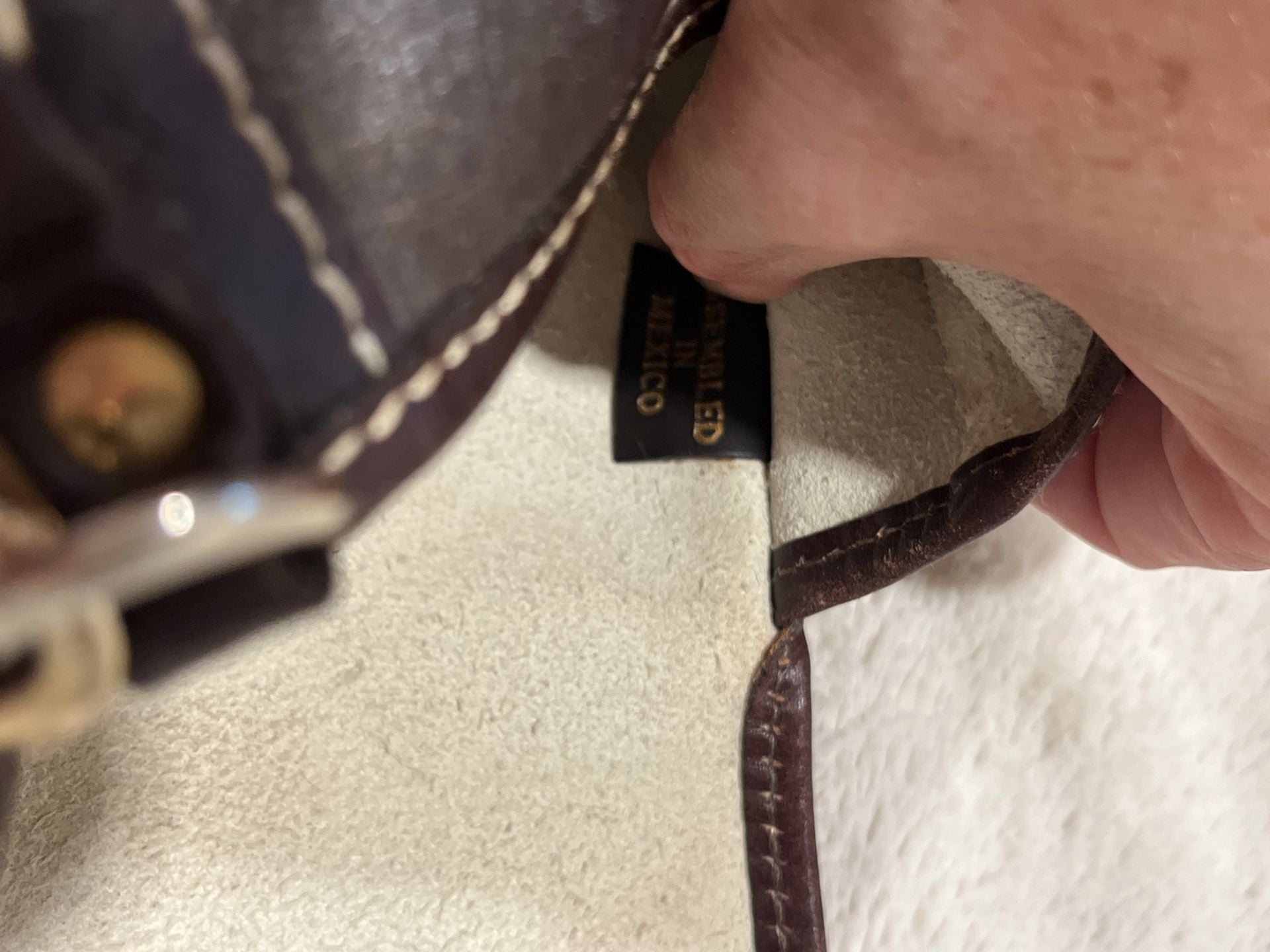 Dooney & Bourke Giraffe Print Haircalf Leather Flap Wristlet 7