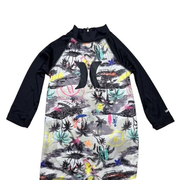 12 Months Hurley Nike Dry Fit Surf Sun/ Swimsuit Island UPF-50 Long Sleeve