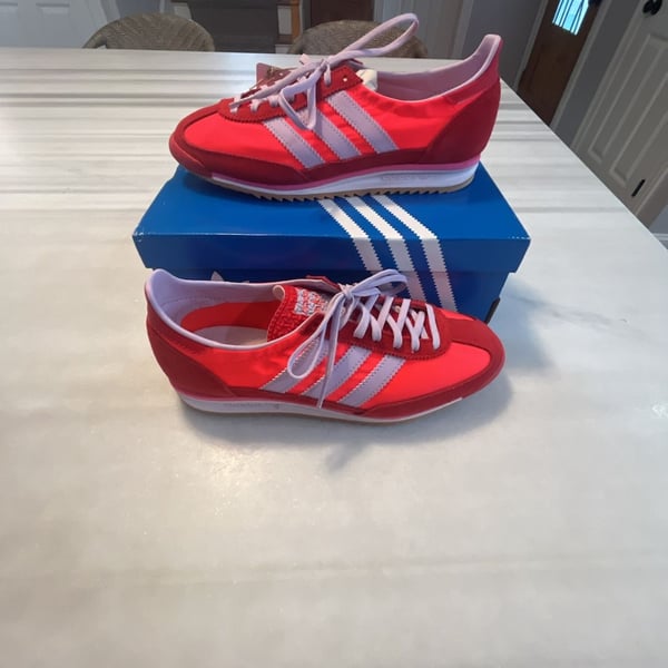 Adidas SL 72 OG W Size 7.5 Solar Red Lavender Sneakers