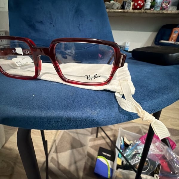Ray-Ban Eyeglasses Size 55/16 Red Tortoise Shell