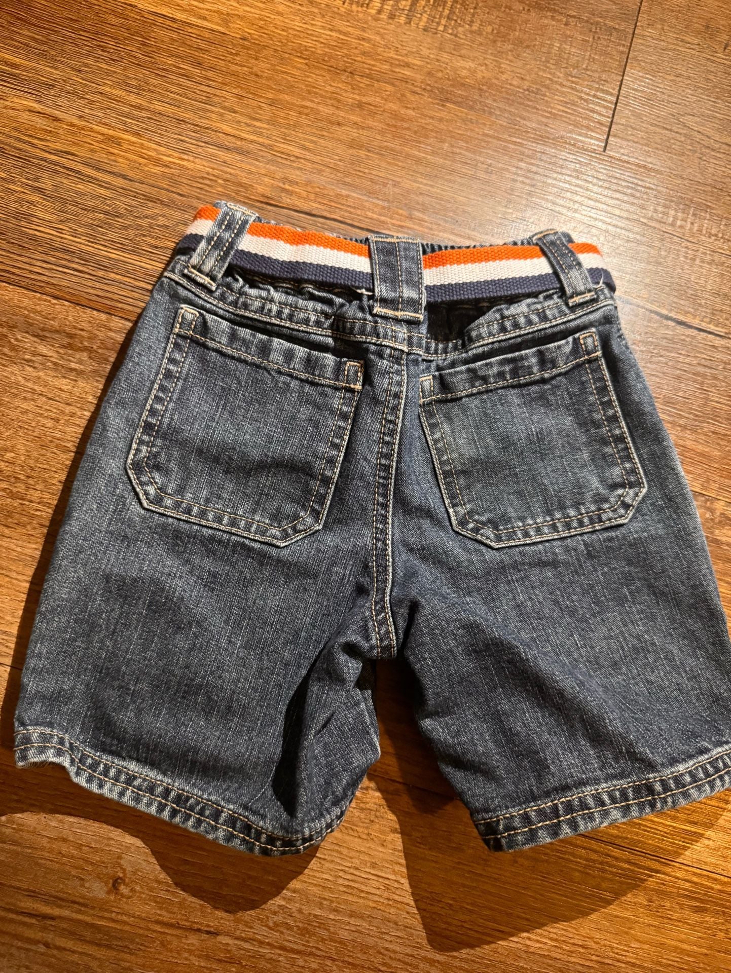Y2K Gymboree Cargo Denim Shorts Size 12-18 Mos With Belt 5