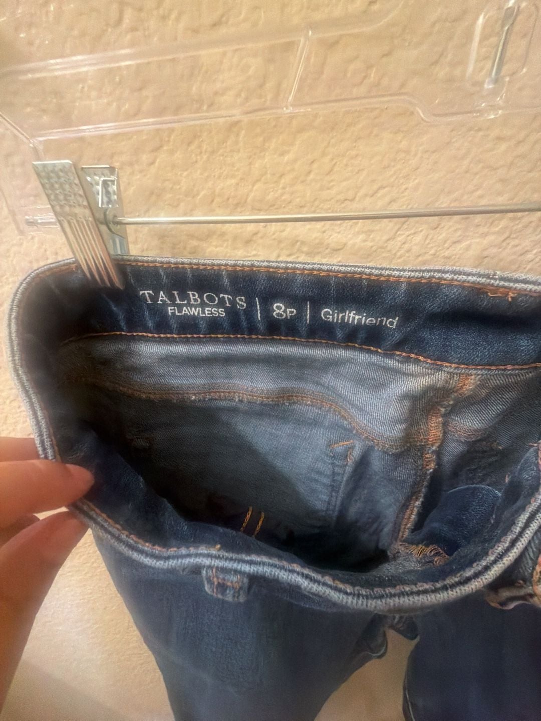 Talbots Flawless Girlfriend Jeans Size 8P Dark Wash Denim 3