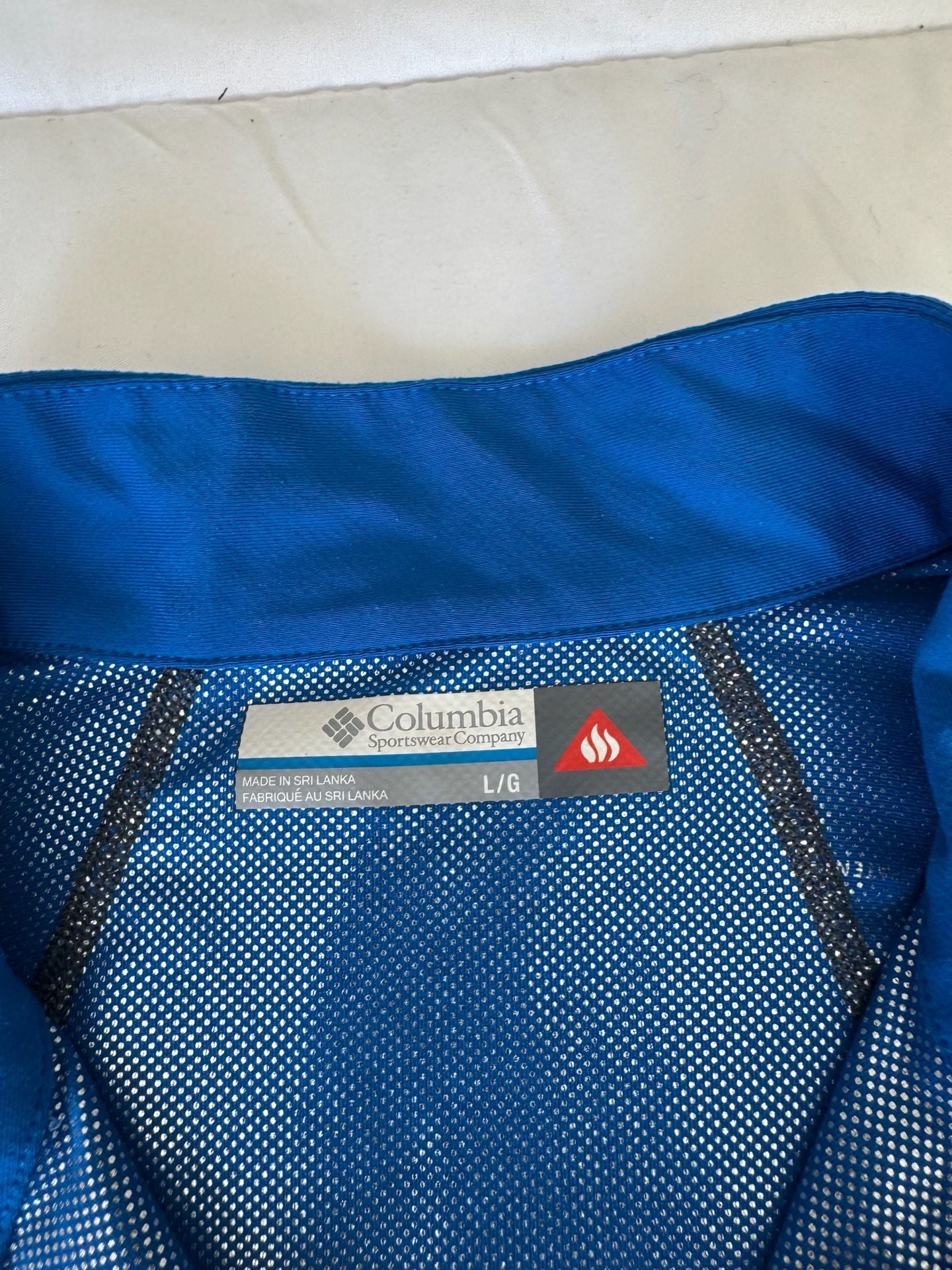 Columbia Omni-Heat Blue 1/4 Zip Long Sleeve Shirt Size L/G 4