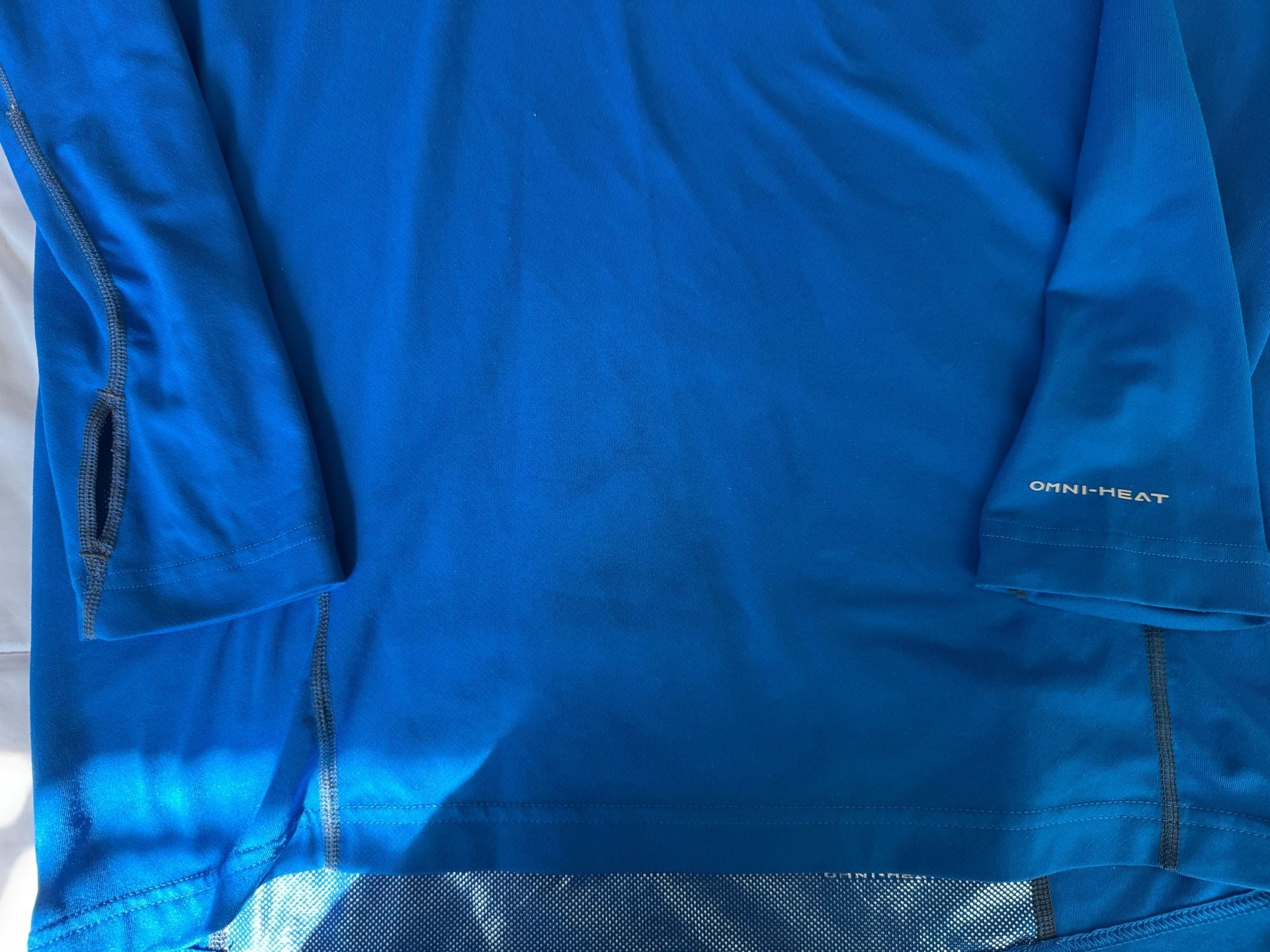 Columbia Omni-Heat Blue 1/4 Zip Long Sleeve Shirt Size L/G 5