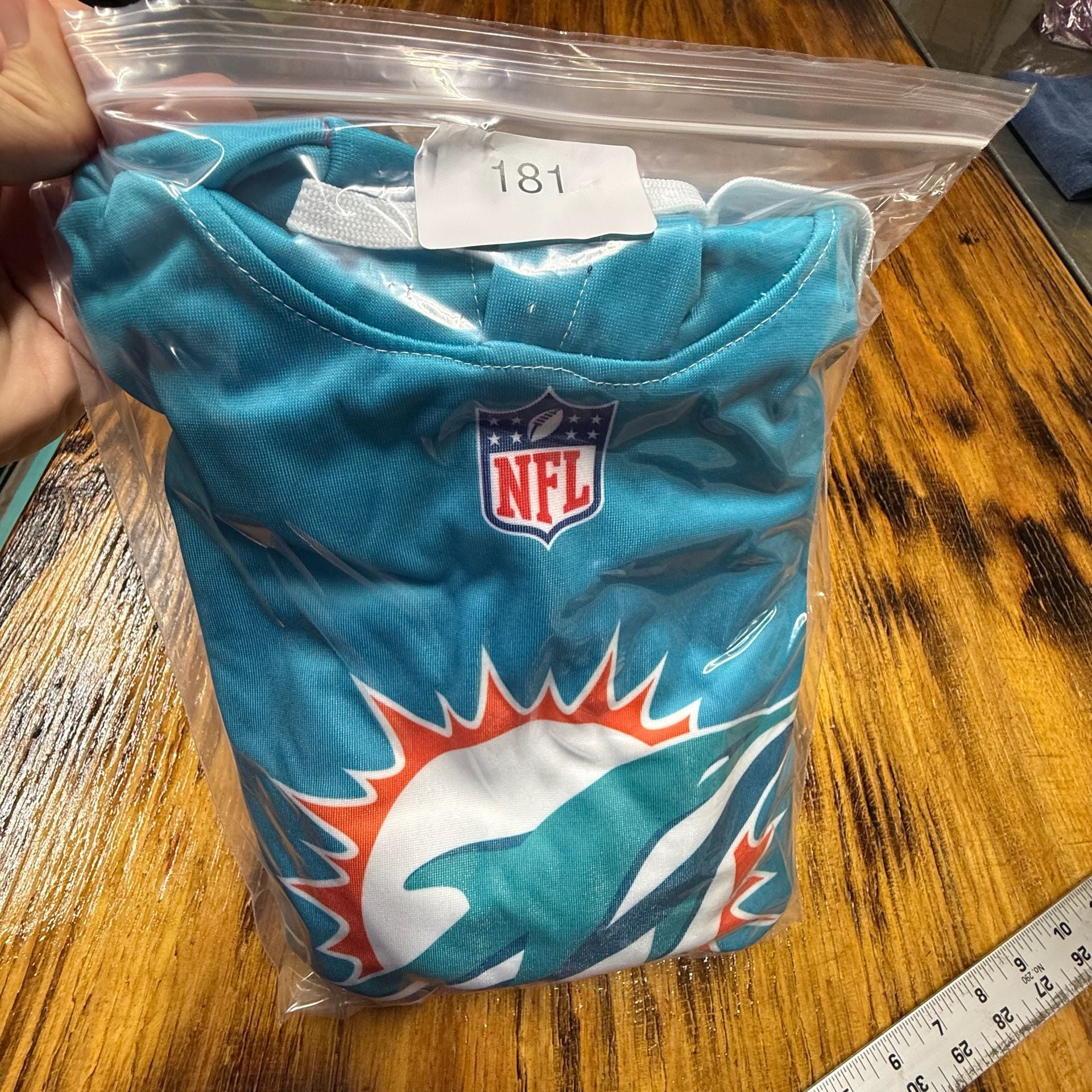 NFL Miami Dolphins Hoodie Size XS Aqua Blue Pullover 6