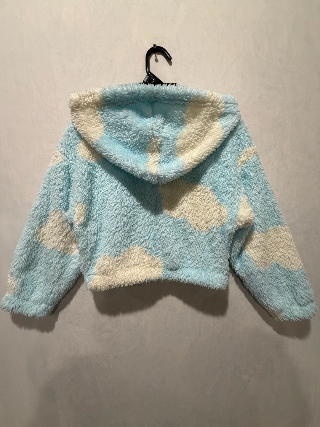 Cinnamoroll Sanrio Fleece Hoodie Size XS kids Blue Cloud Print 4