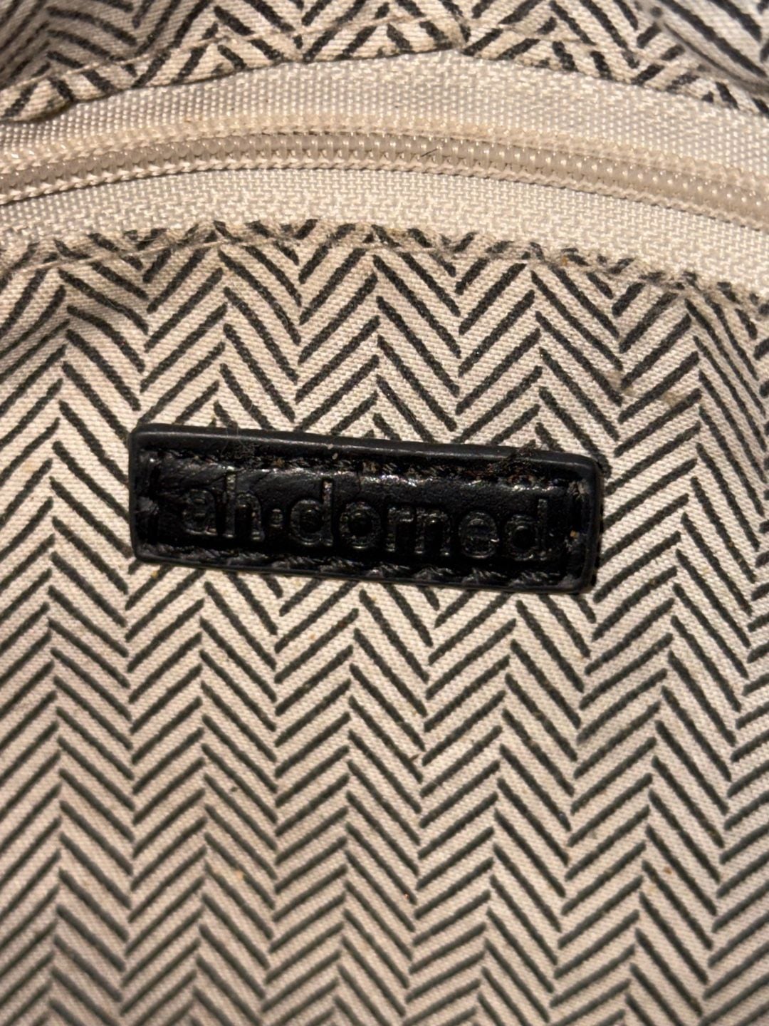 AHDORNED Woven Half Moon Crossbody Bag Black 12