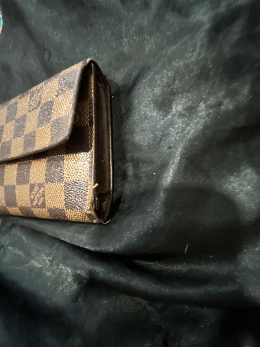 Louis Vuitton Damier Ebene Sarah Wallet Brown Canvas 3