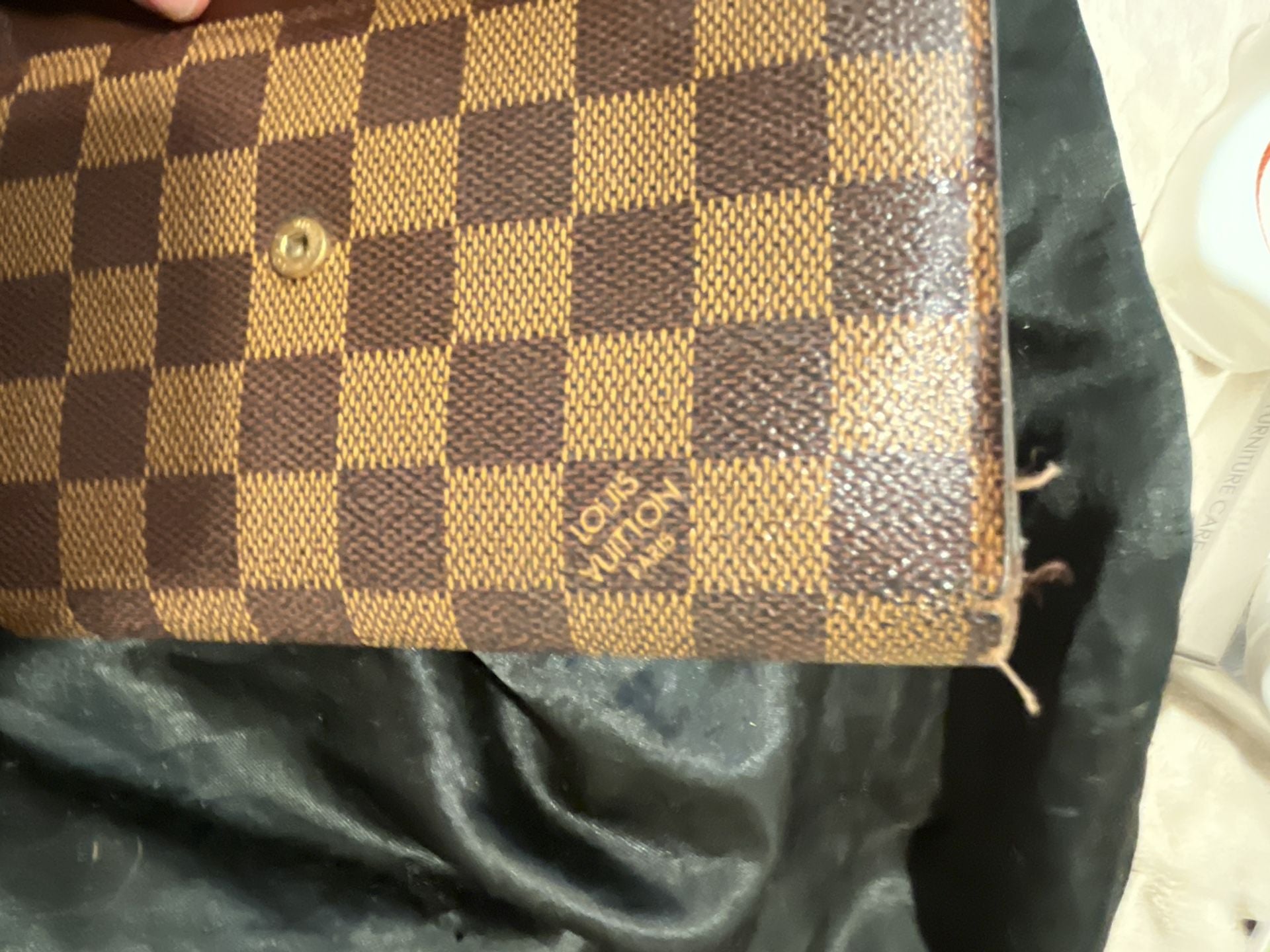 Louis Vuitton Damier Ebene Sarah Wallet Brown Canvas 5