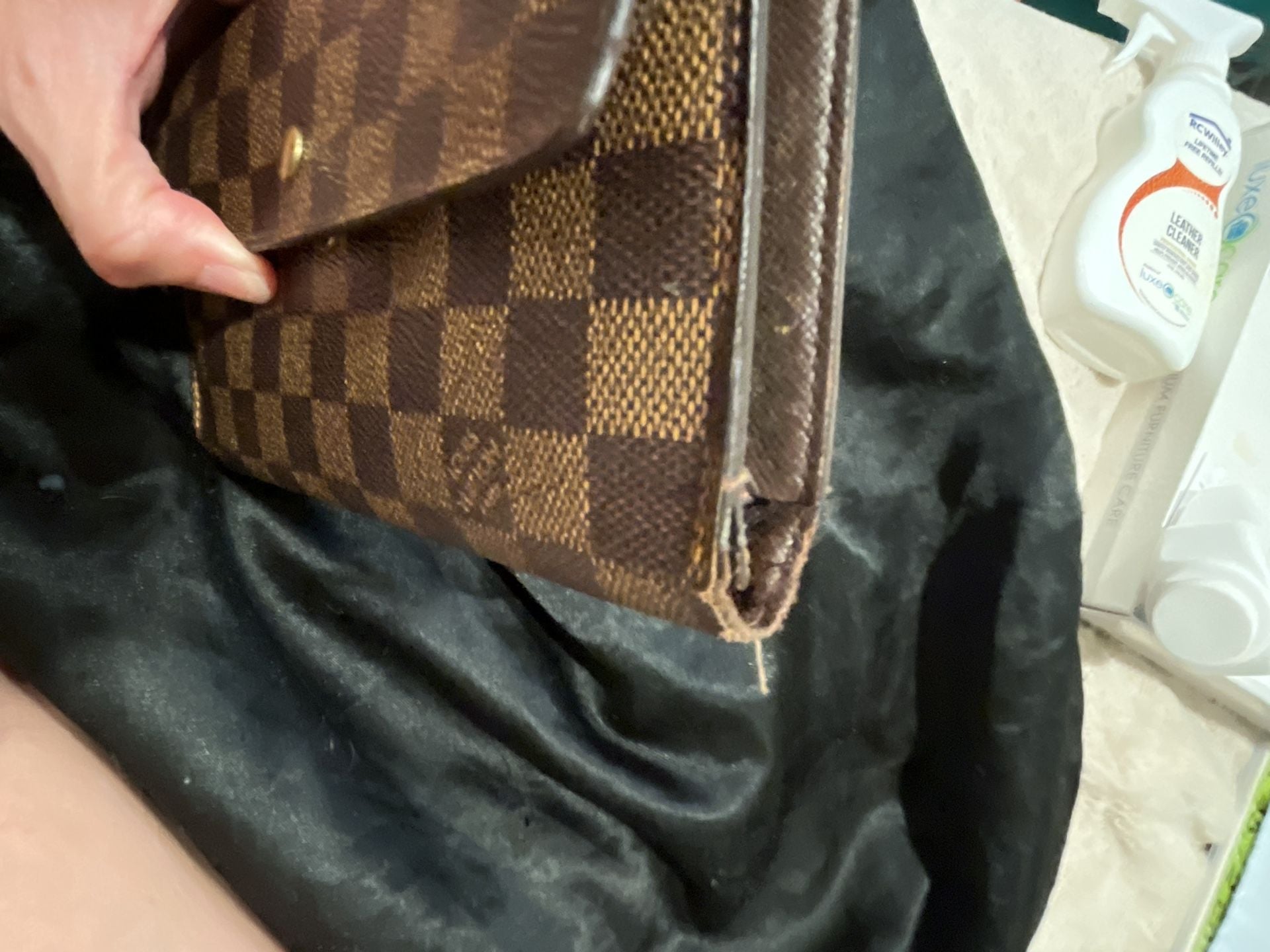 Louis Vuitton Damier Ebene Sarah Wallet Brown Canvas 6