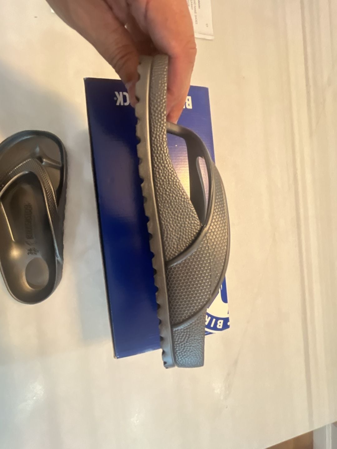 Birkenstock Honolulu EVA Thong Sandal Size 36 Metallic Silver Womens 5 9