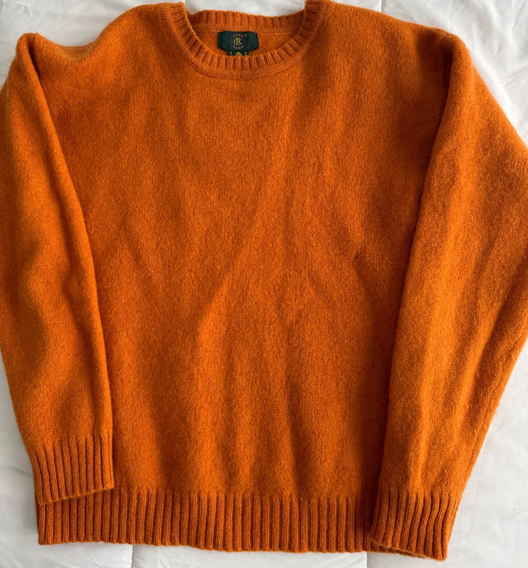 ACNE STUDIOS Samara Wool Crew Neck Sweater/Jumper-Orange-Women's Sz XS HALLOWEEN 2