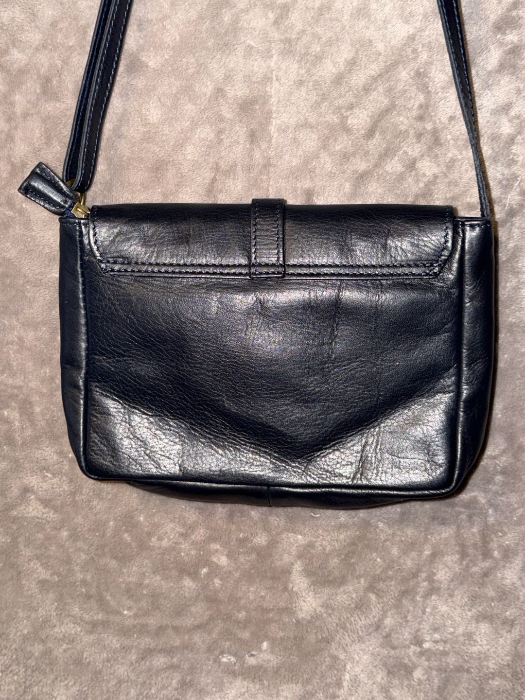 Genuine Leather Made In Italy Crossbody Bag Black 11