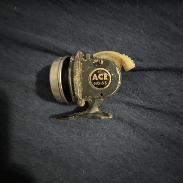 Vintage Ace No. 65 Fishing Reel Made in Japan