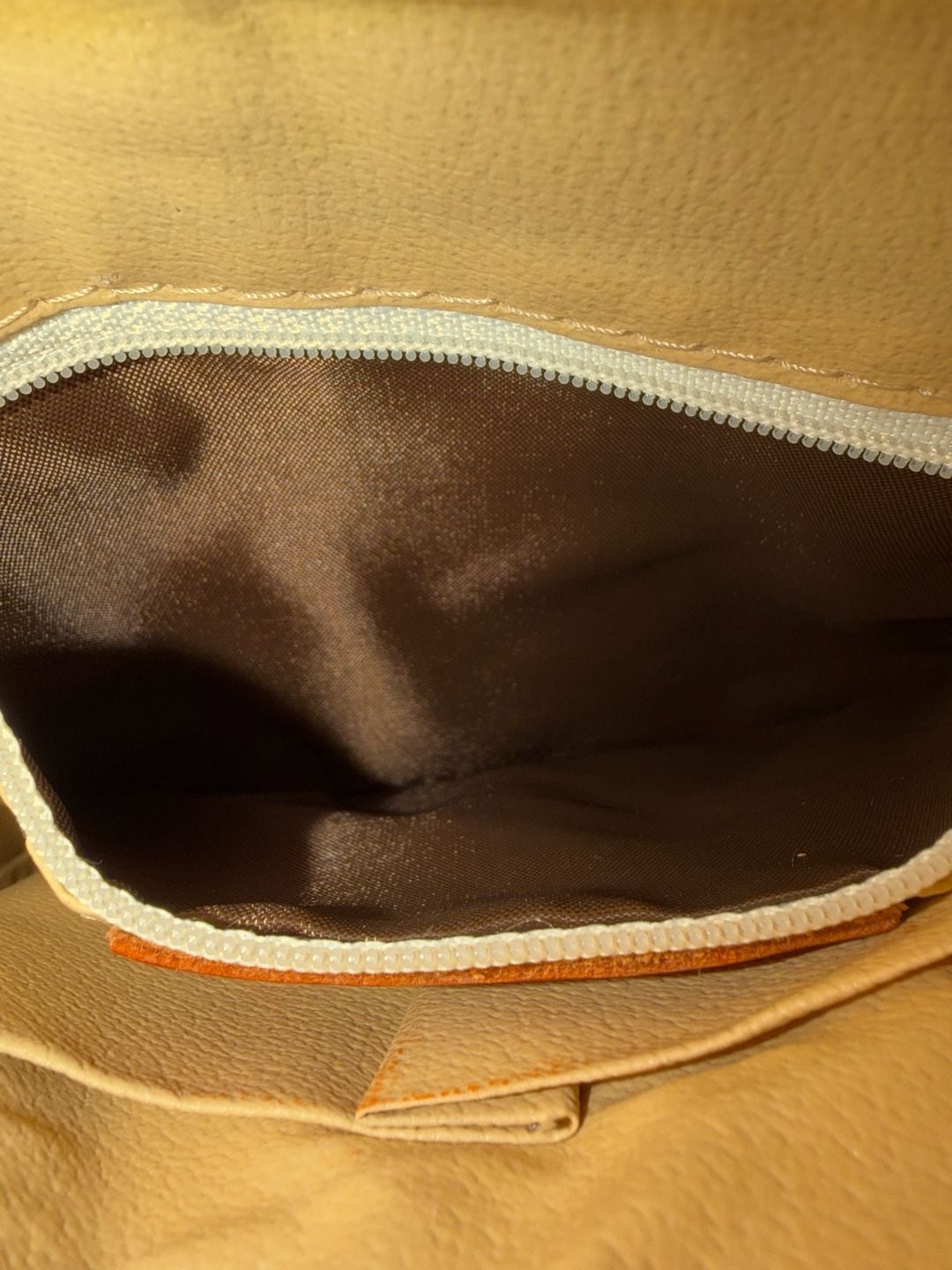 Vera Pelle Italian Leather Backpack Orange 15