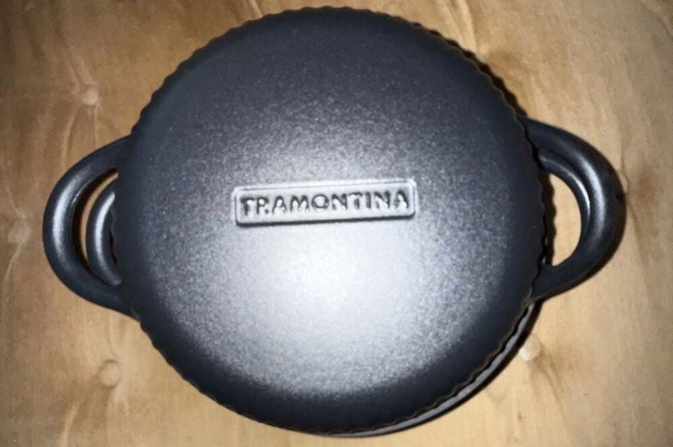 Tramontina 4 QT Enameled Cast Iron Dutch Oven for Bread Baking – Multipurpose Bread Oven, Black - Business Supplies, 1
