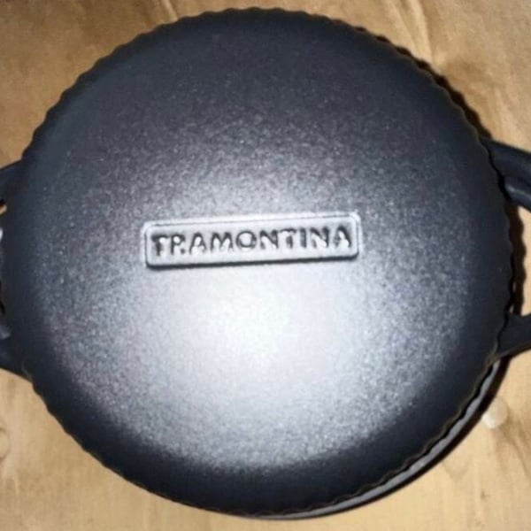 Tramontina 4 QT Enameled Cast Iron Dutch Oven for Bread Baking – Multipurpose Bread Oven, Black - Business Supplies,