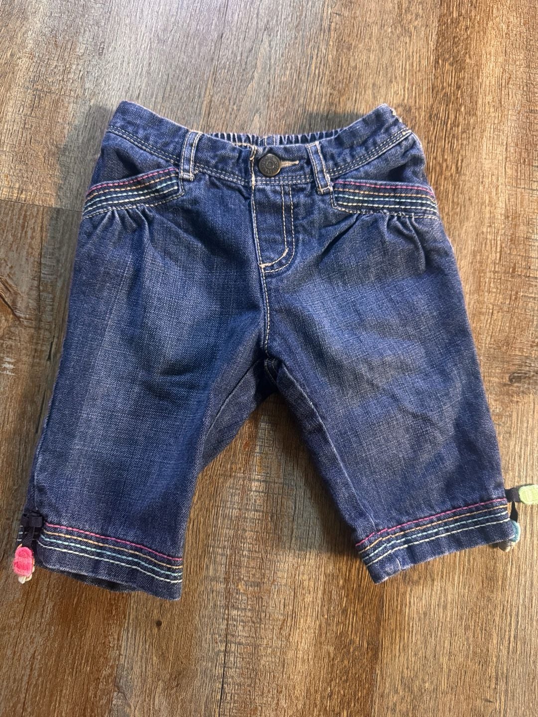 Y2K Gymboree Denim Shorts Size 18-24 Mos Ice Cream Applique 2