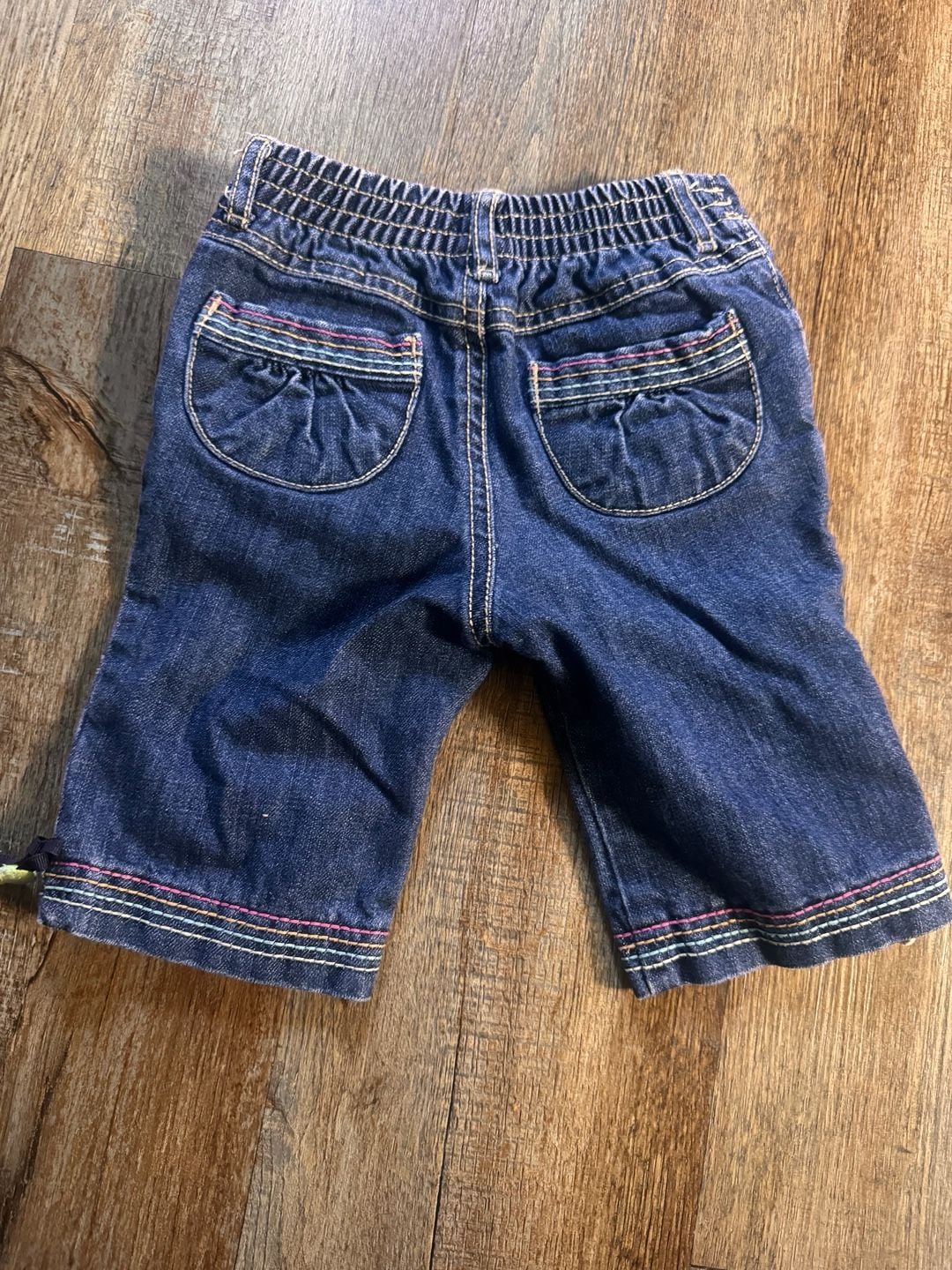 Y2K Gymboree Denim Shorts Size 18-24 Mos Ice Cream Applique 7