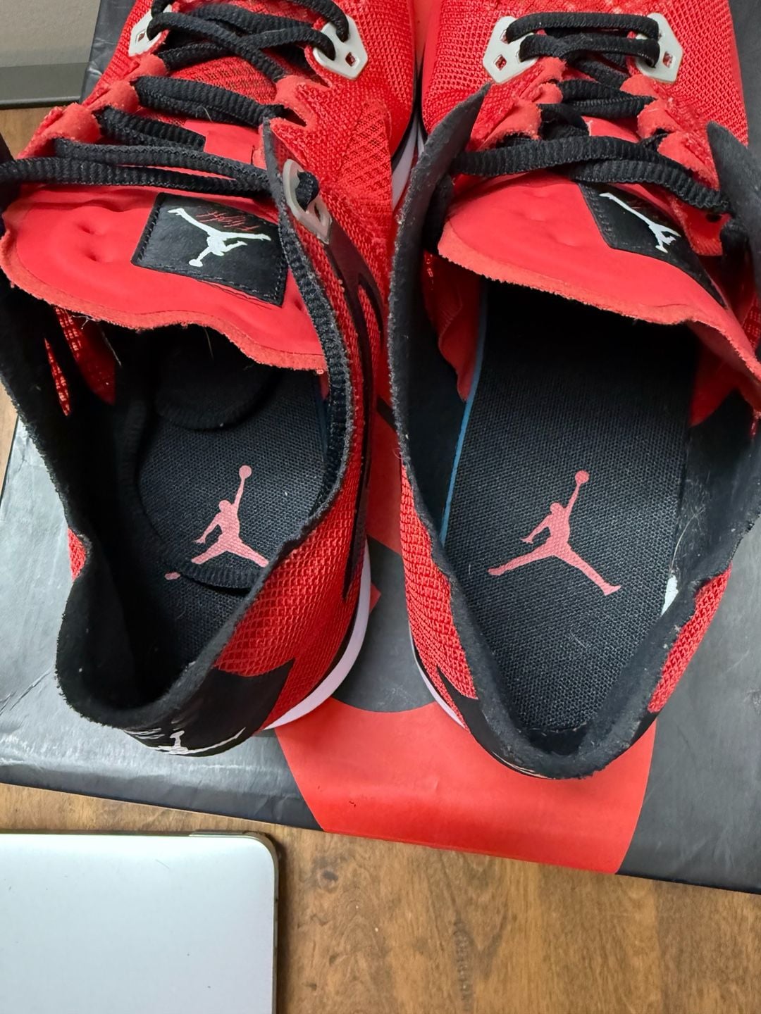 Nike Air Jordan 89 Racer Toro Bravo Fire Red Black White 4 IV Retro Grey 6