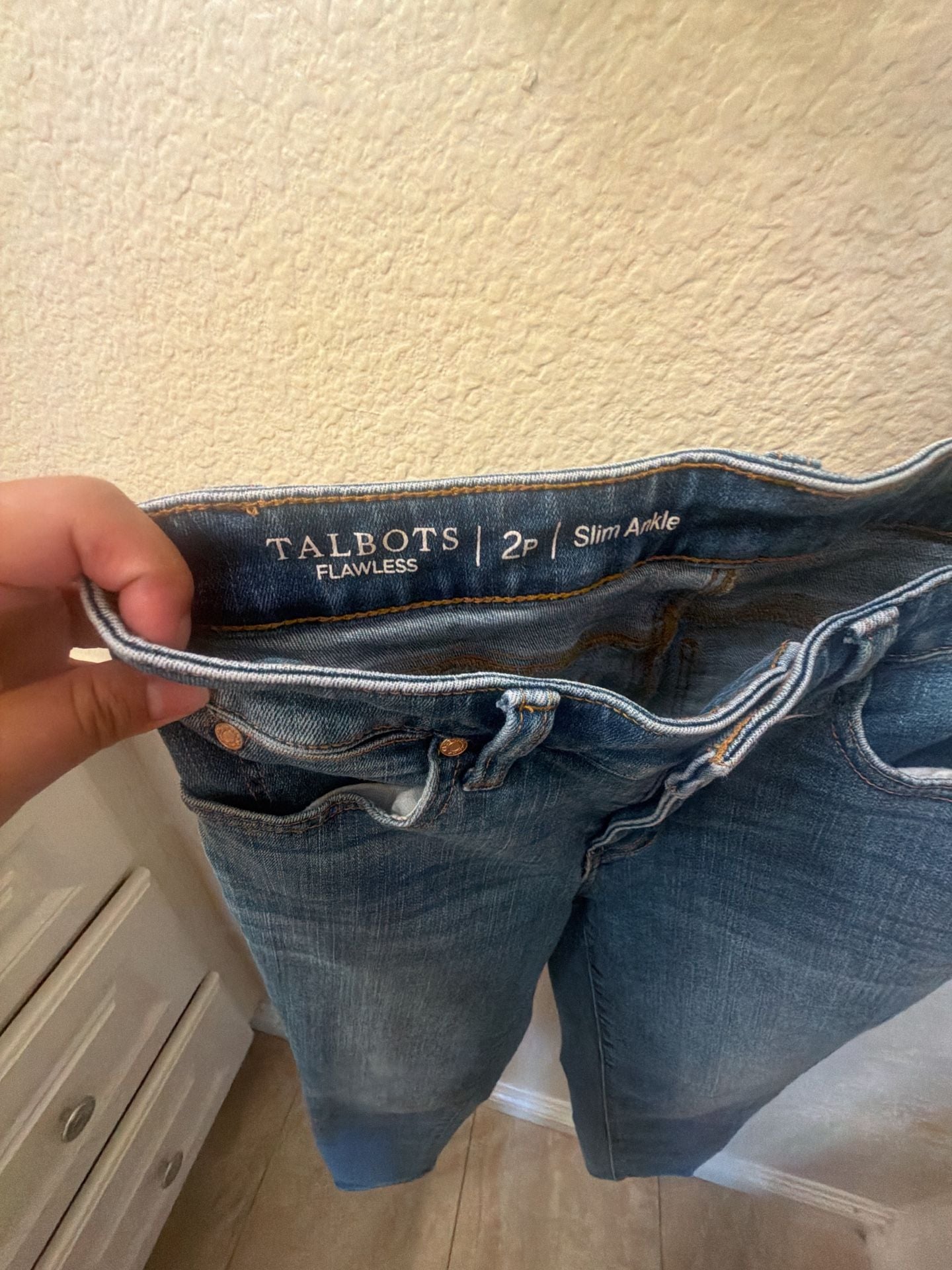 Talbots Flawless Slim Ankle Jeans Size 2P Blue Denim 4