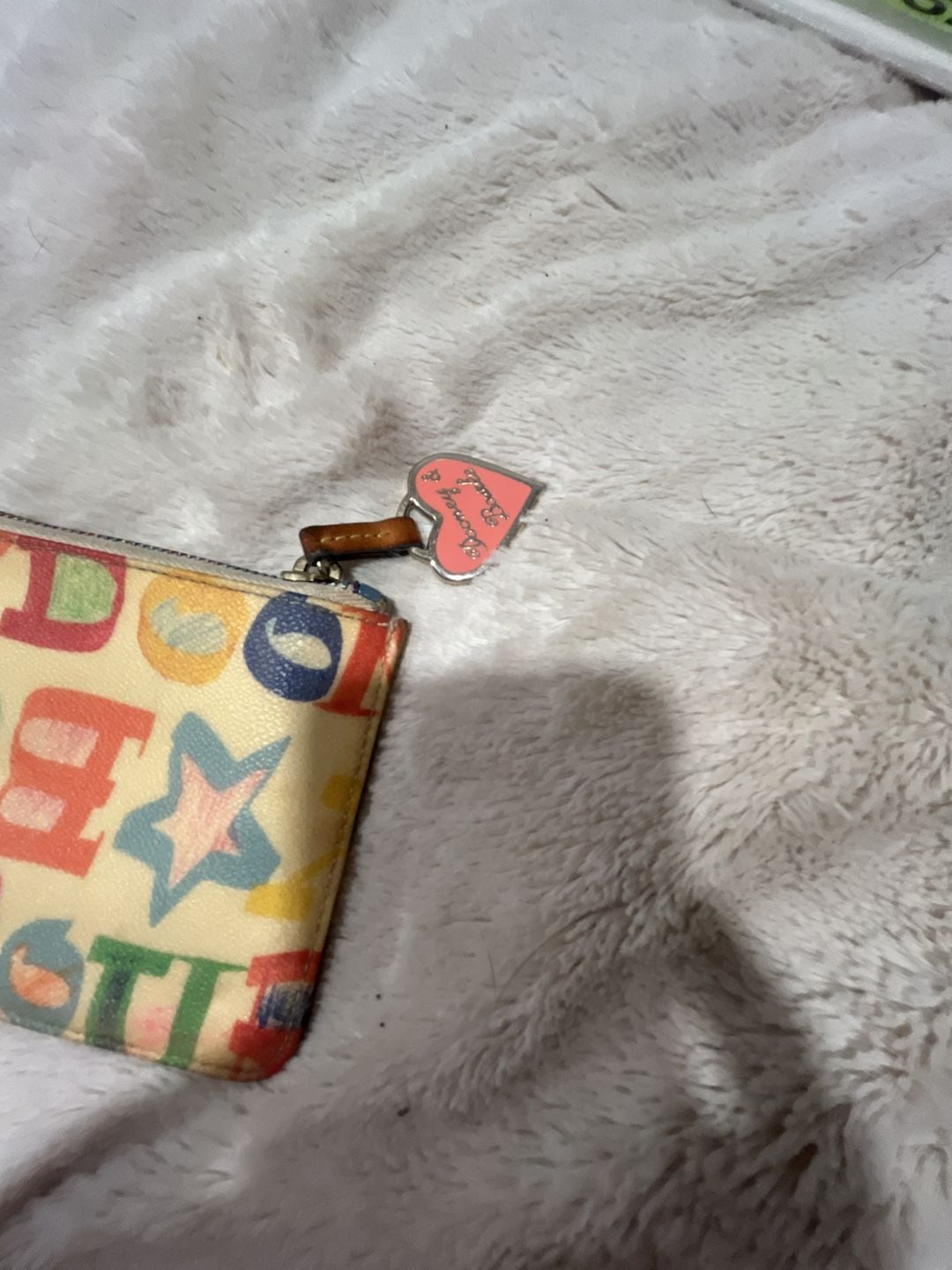 Dooney & Bourke Graffiti Doodle Coin Purse / Keychain 3