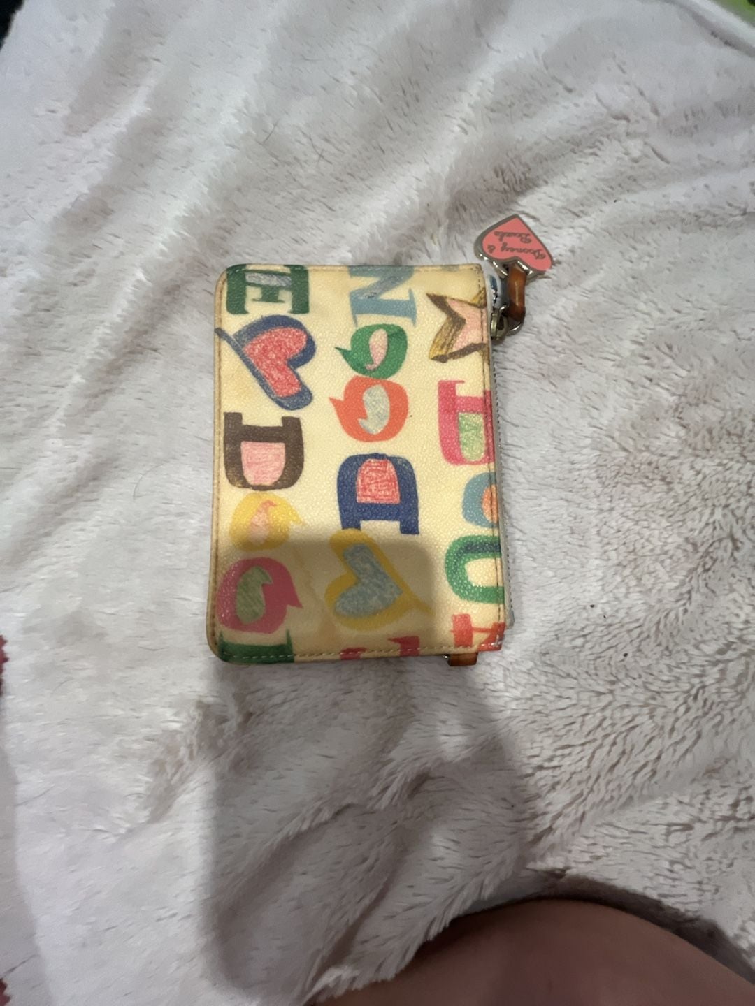 Dooney & Bourke Graffiti Doodle Coin Purse / Keychain 4