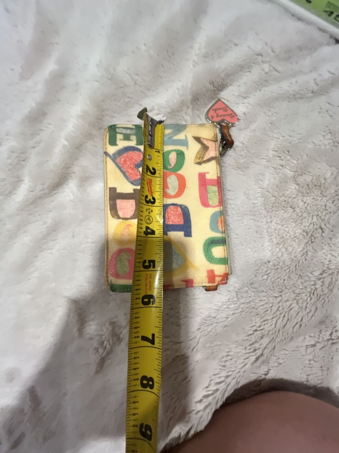 Dooney & Bourke Graffiti Doodle Coin Purse / Keychain 5