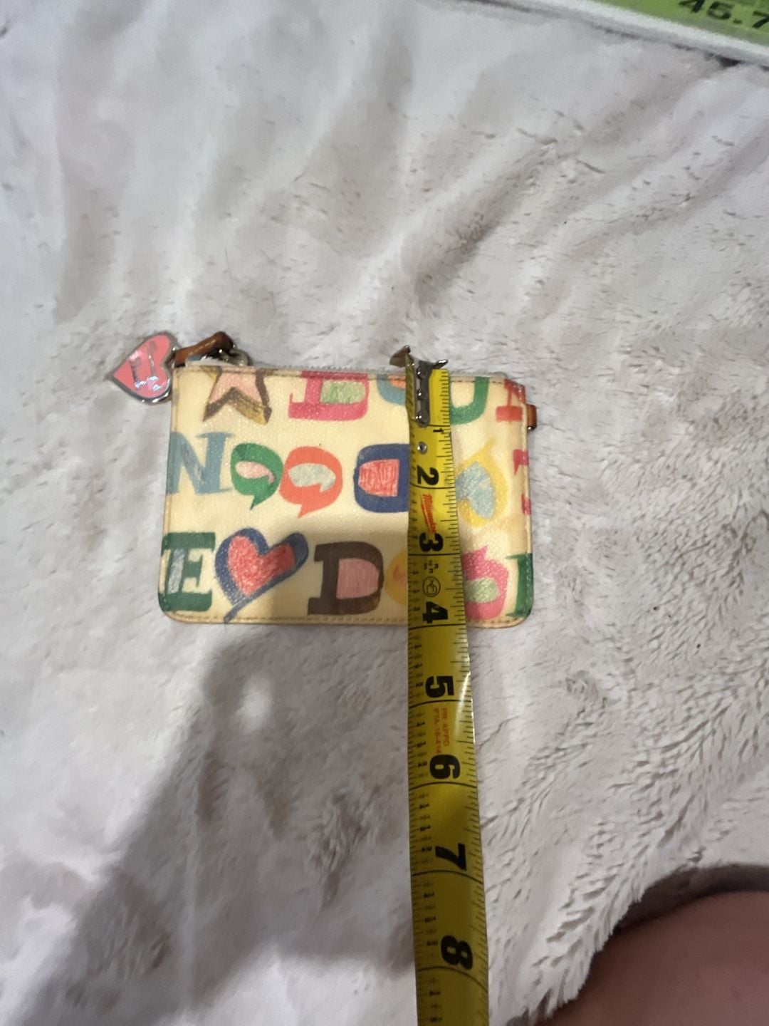 Dooney & Bourke Graffiti Doodle Coin Purse / Keychain 6