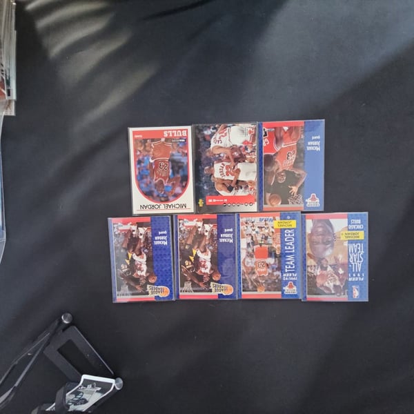 NBA Hoops, Fleer Michael Jordan Chicago Bulls Basketball Trading Cards Lot