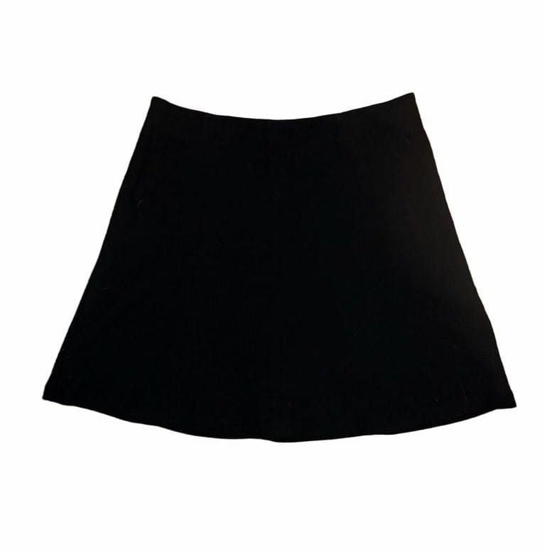 LOFT Black Skirt Size S A-Line Elastic Waist 2