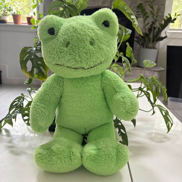 Build-A-Bear Workshop 17” Spring Green Frog Plush Stuffed Animal