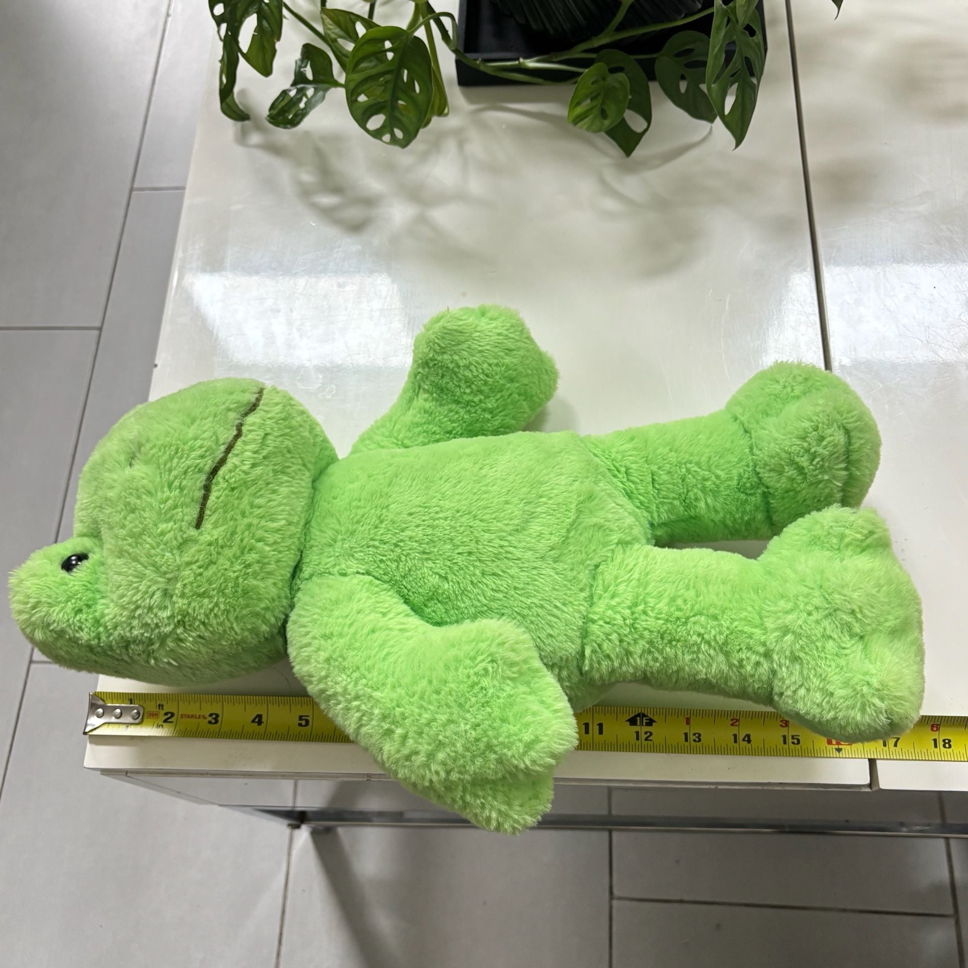 Build-A-Bear Workshop 17” Spring Green Frog Plush Stuffed Animal 7