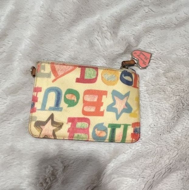 Dooney & Bourke Graffiti Doodle Coin Purse / Keychain 2
