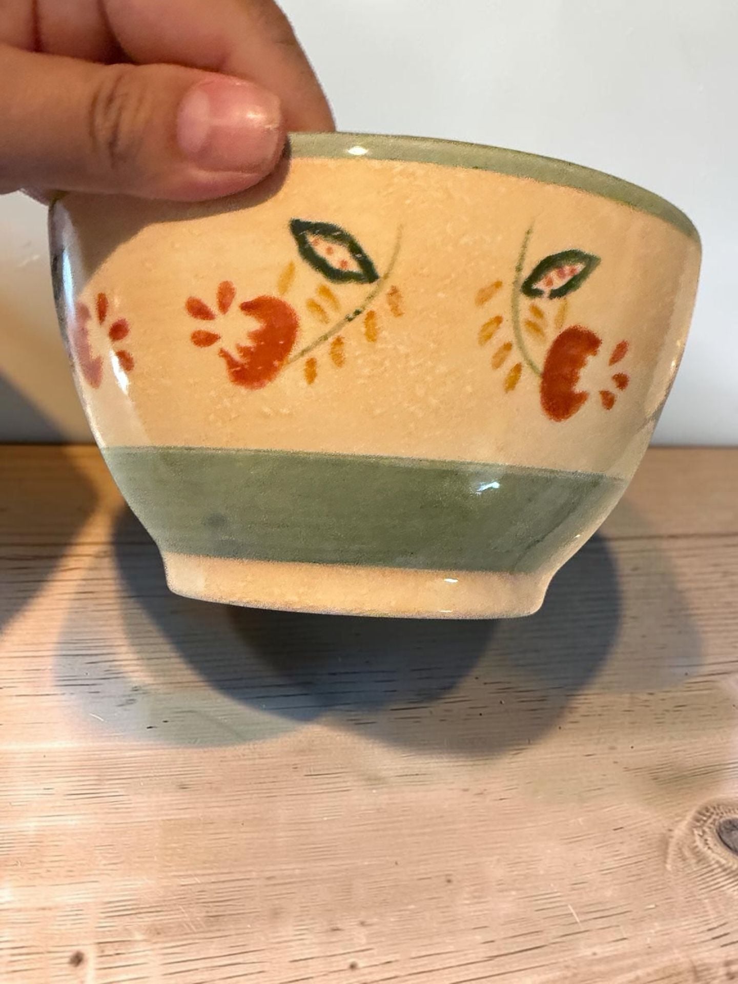 KIC Brushes Tuscany Spice 5 Inch All Purpose Bowl Set of 4 Handpainted Stoneware 2